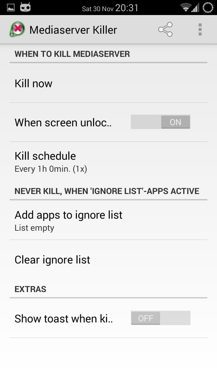 Mediaserver Killer