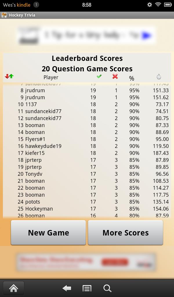 Hockey Trivia
