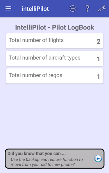 intelliPilot - Pilot LogBook