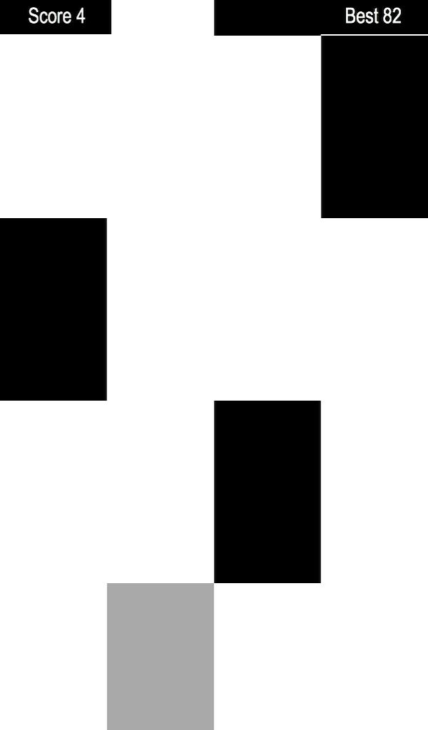 Tap the black tiles