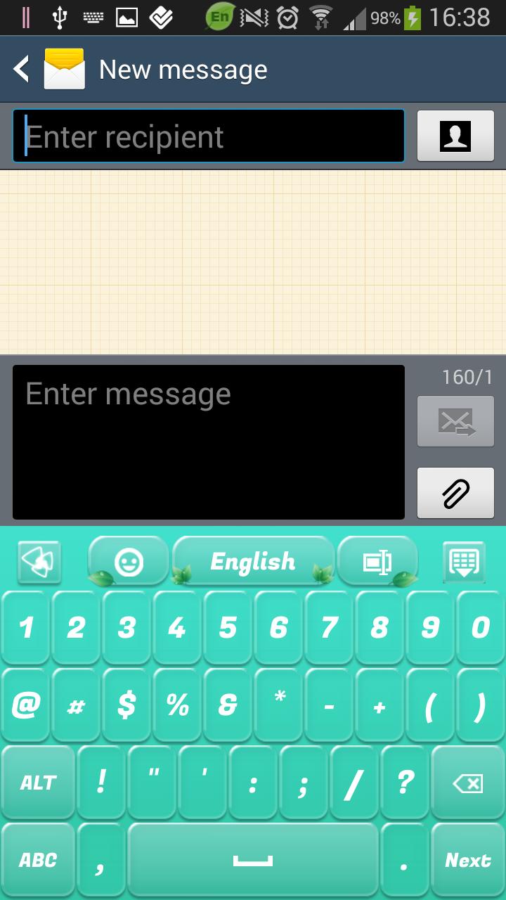 Mint Green Keyboard
