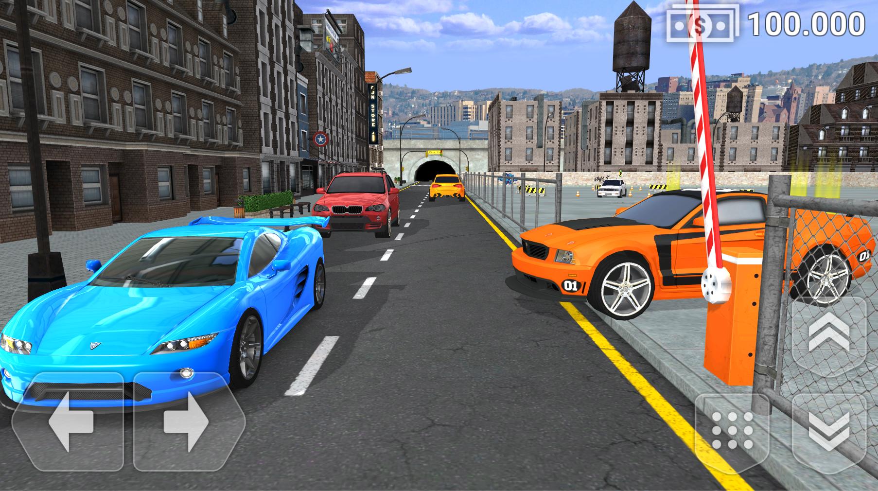PARKING MUSCLE CAR