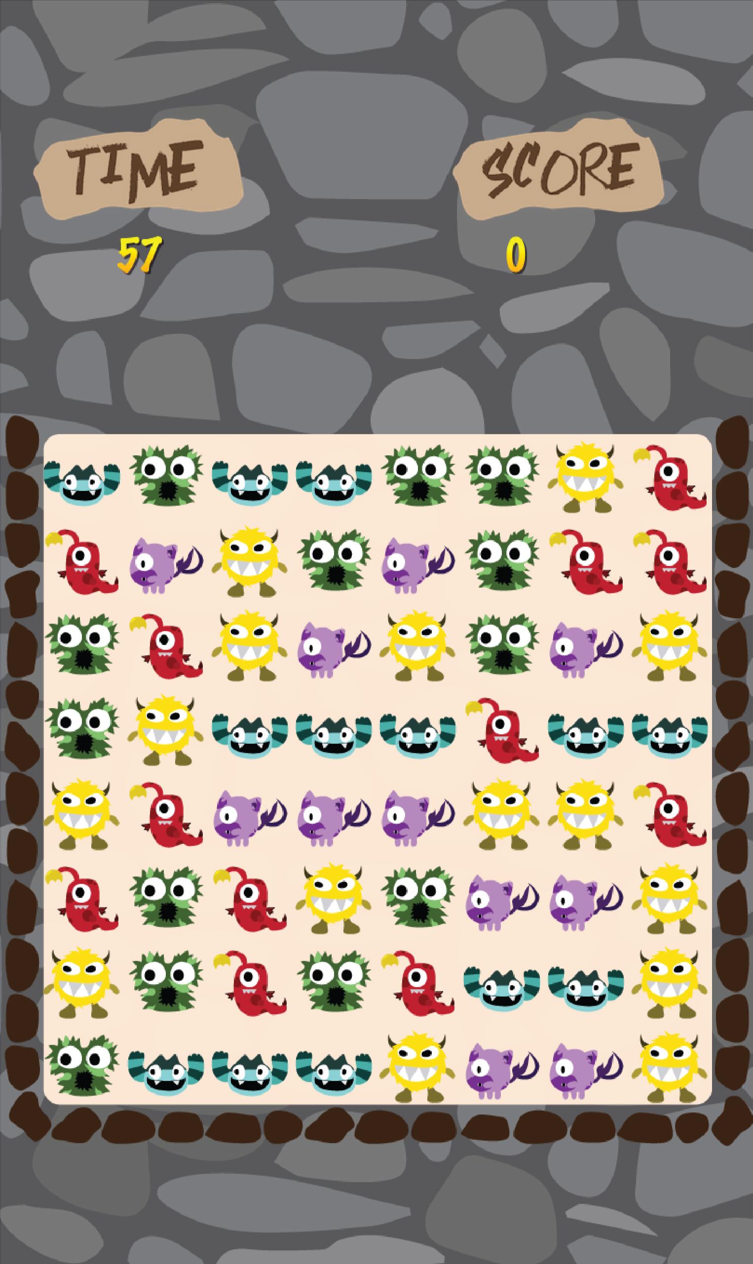 Monster Bubble Puzzle