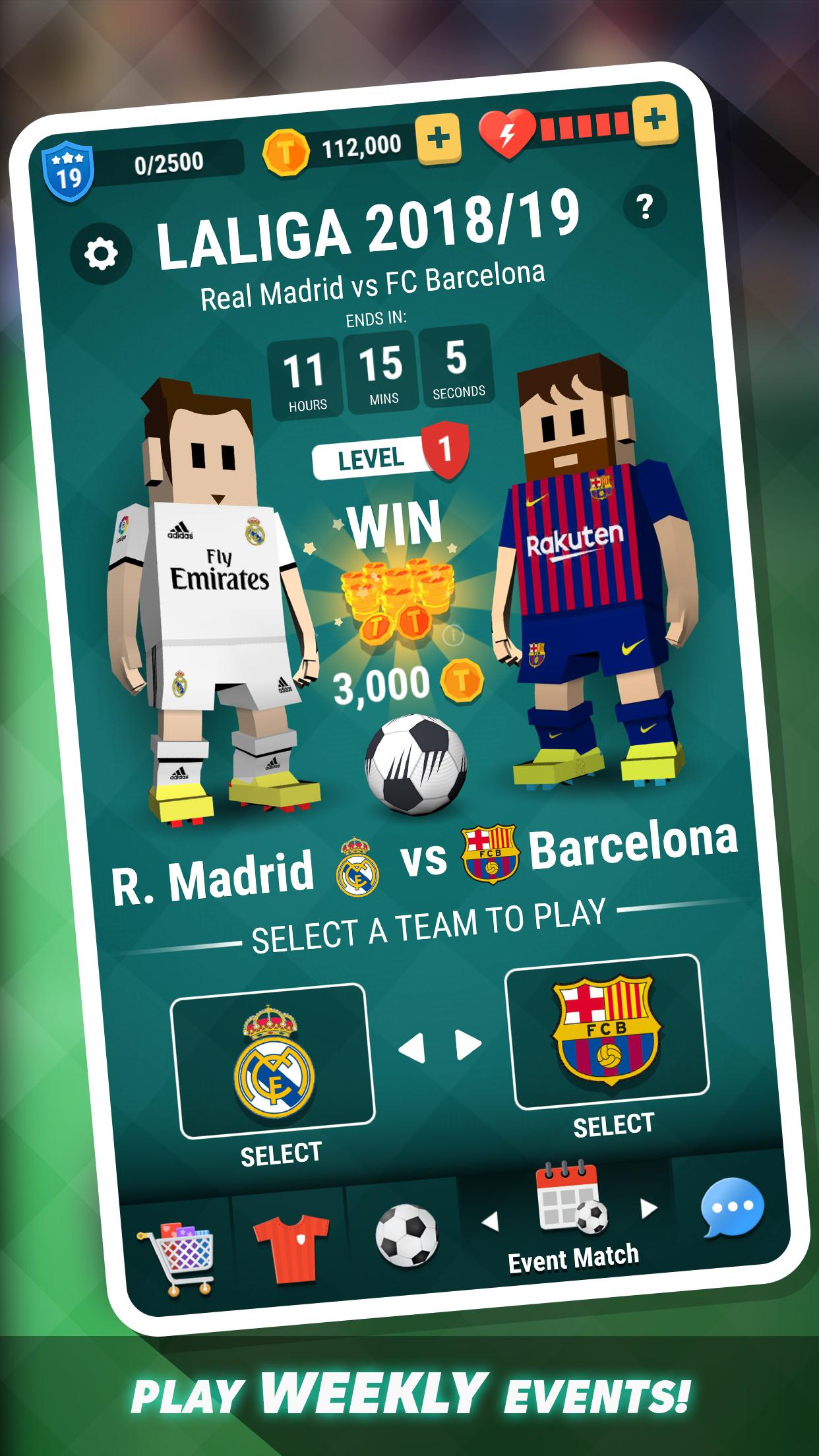 Tiny Striker La Liga - Flick Shot Game