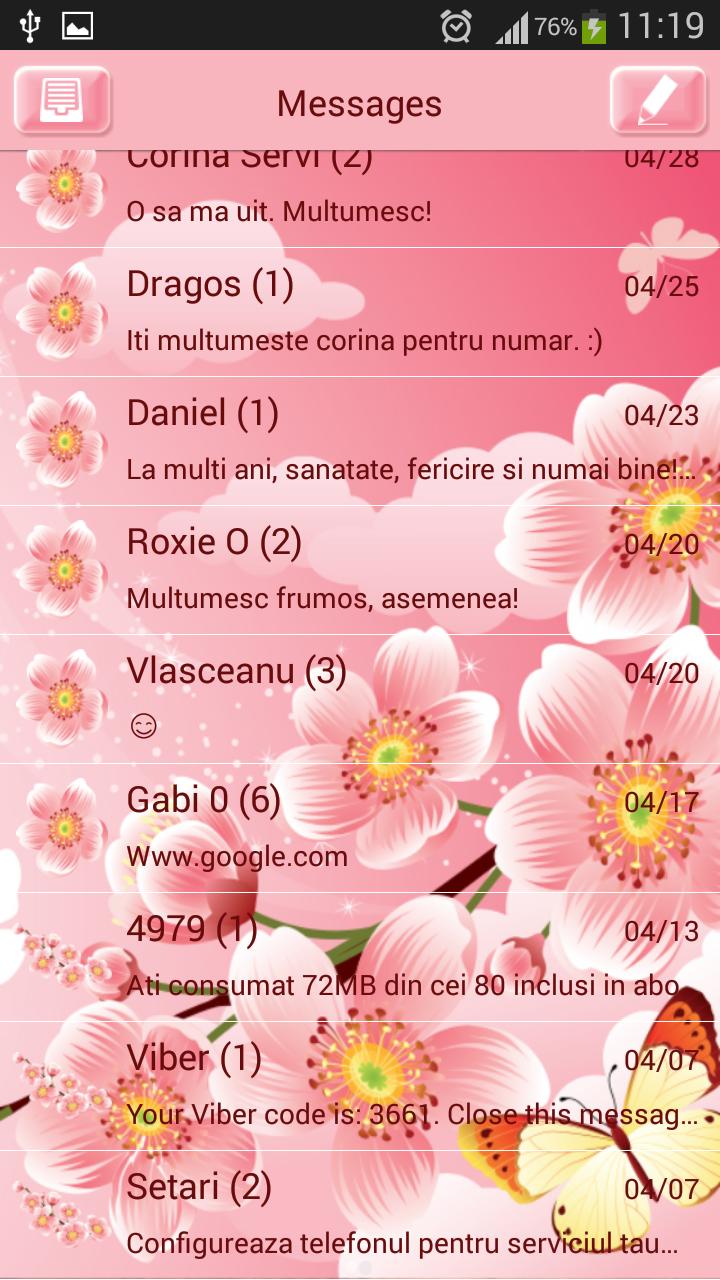 GO SMS Flowers