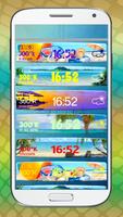 Summer Clock Weather Widget