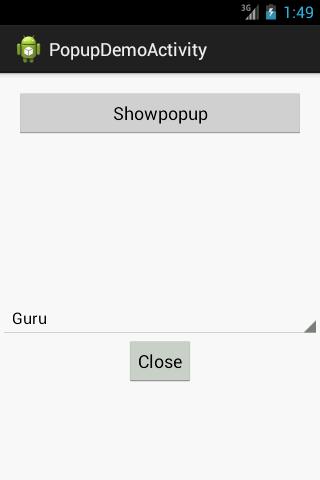 Popup Demo