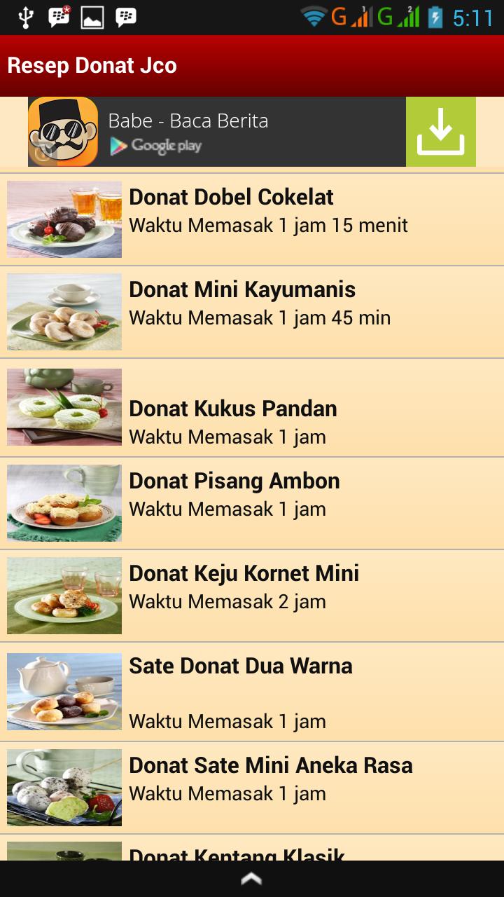 Resep Donat Jco