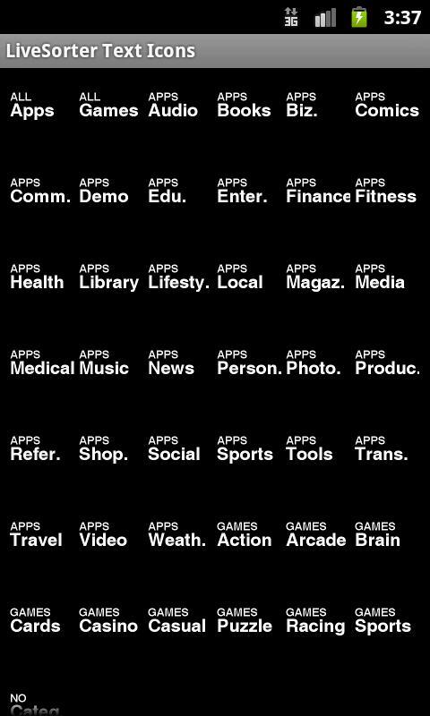 LSIP Text Icons