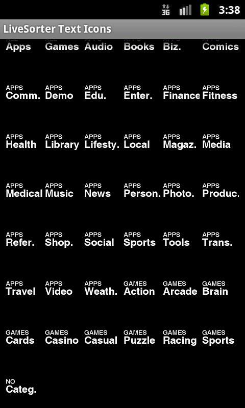 LSIP Text Icons