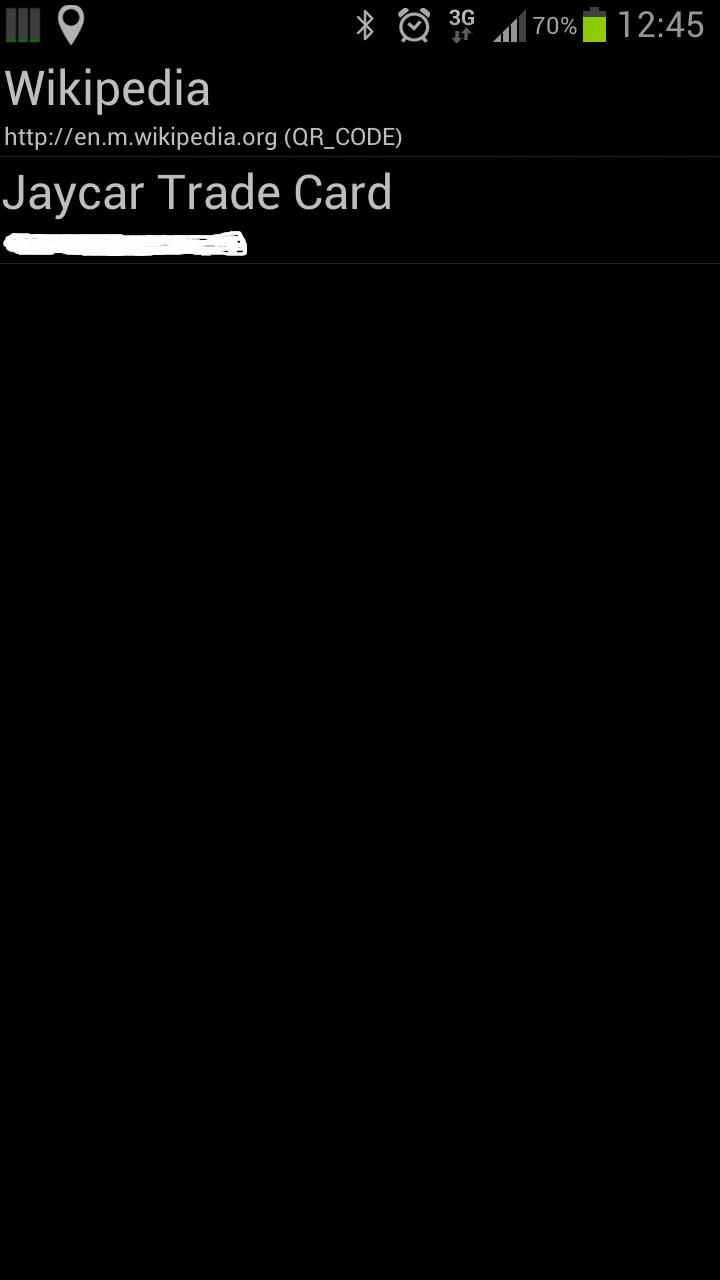 Barcode Cache