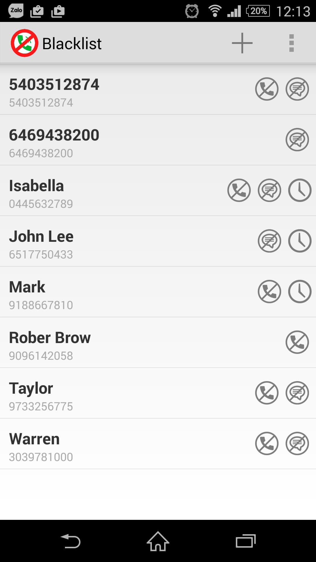 Simple Call Blocker