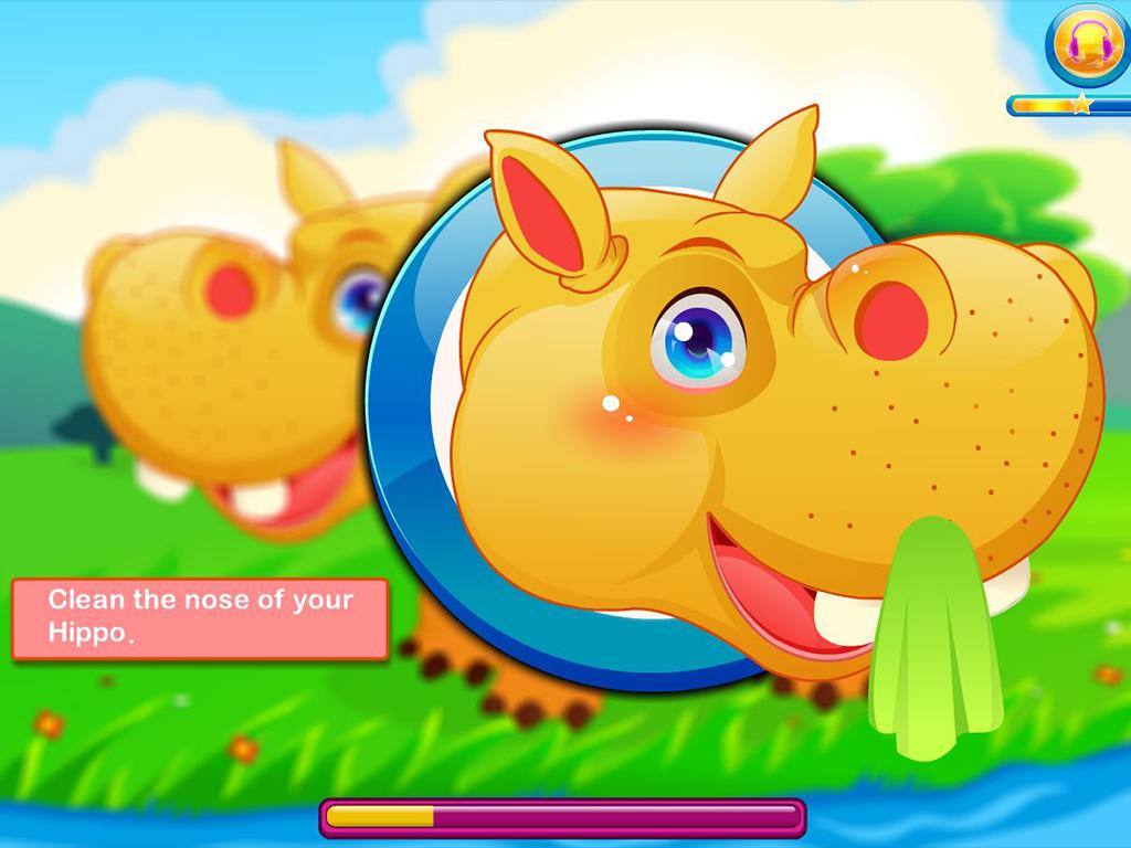 Cute hippo care