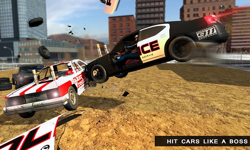 Police Demolition Derby Racing