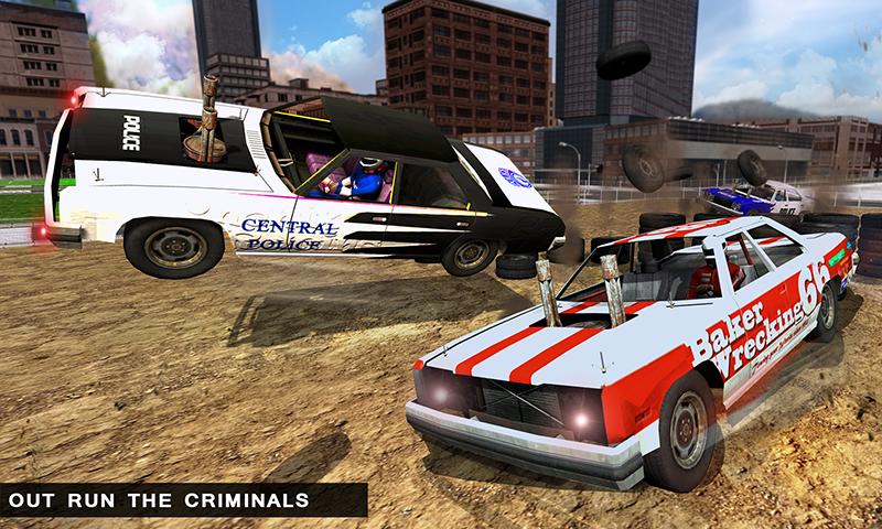 Police Demolition Derby Racing