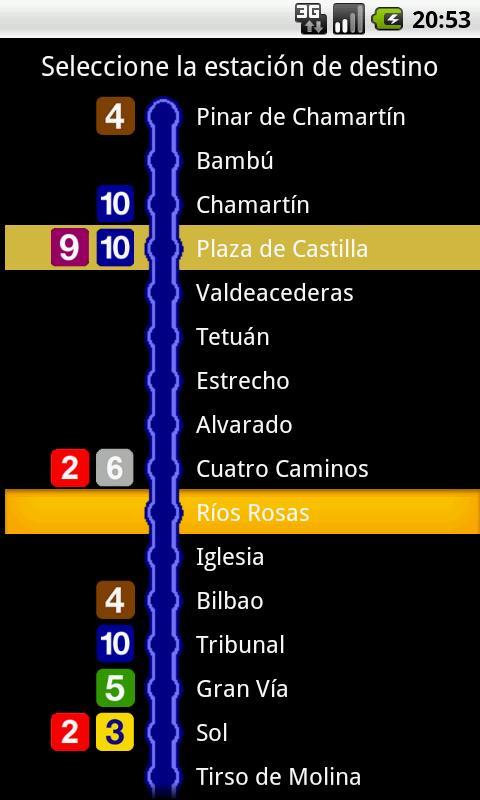 Nighttime Metro Madrid
