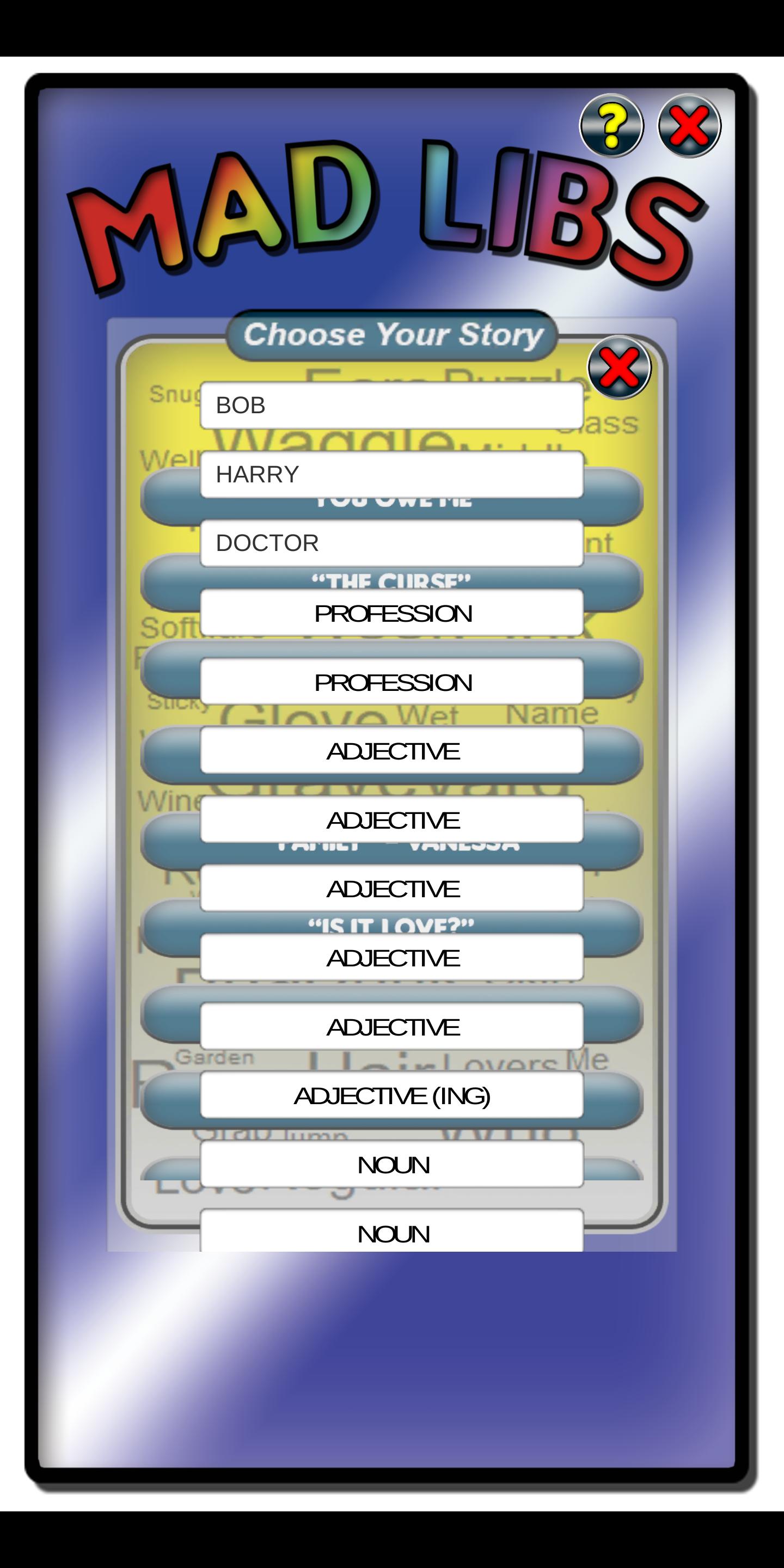 Mad Libs