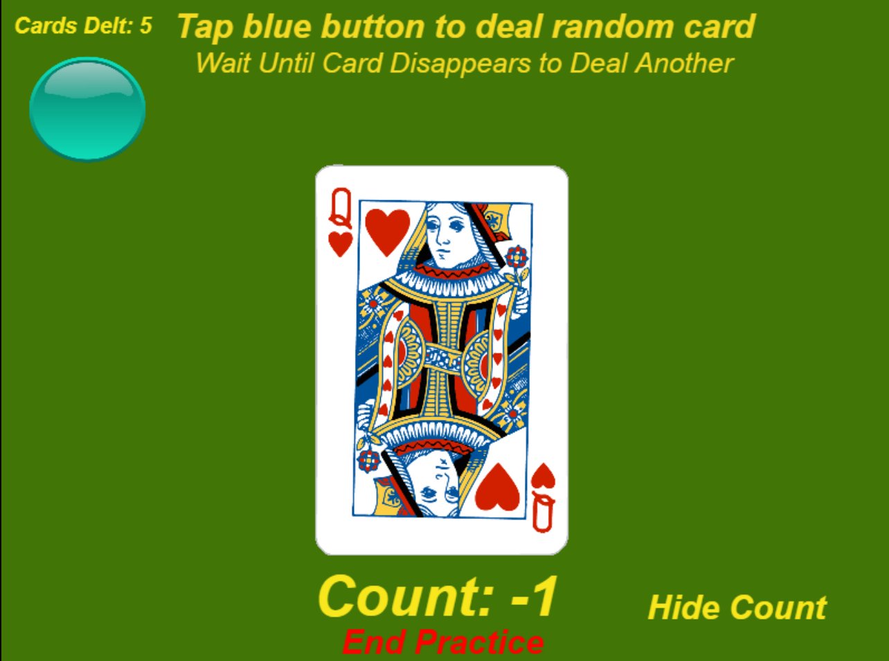 Blackjack Card Counting Practice