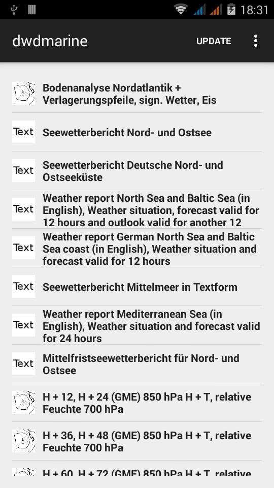 DWD Marine Wetter