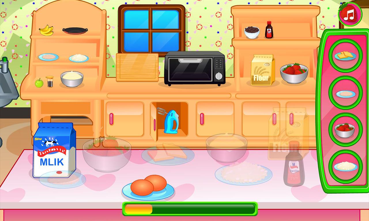 Cooking strawberry short cake