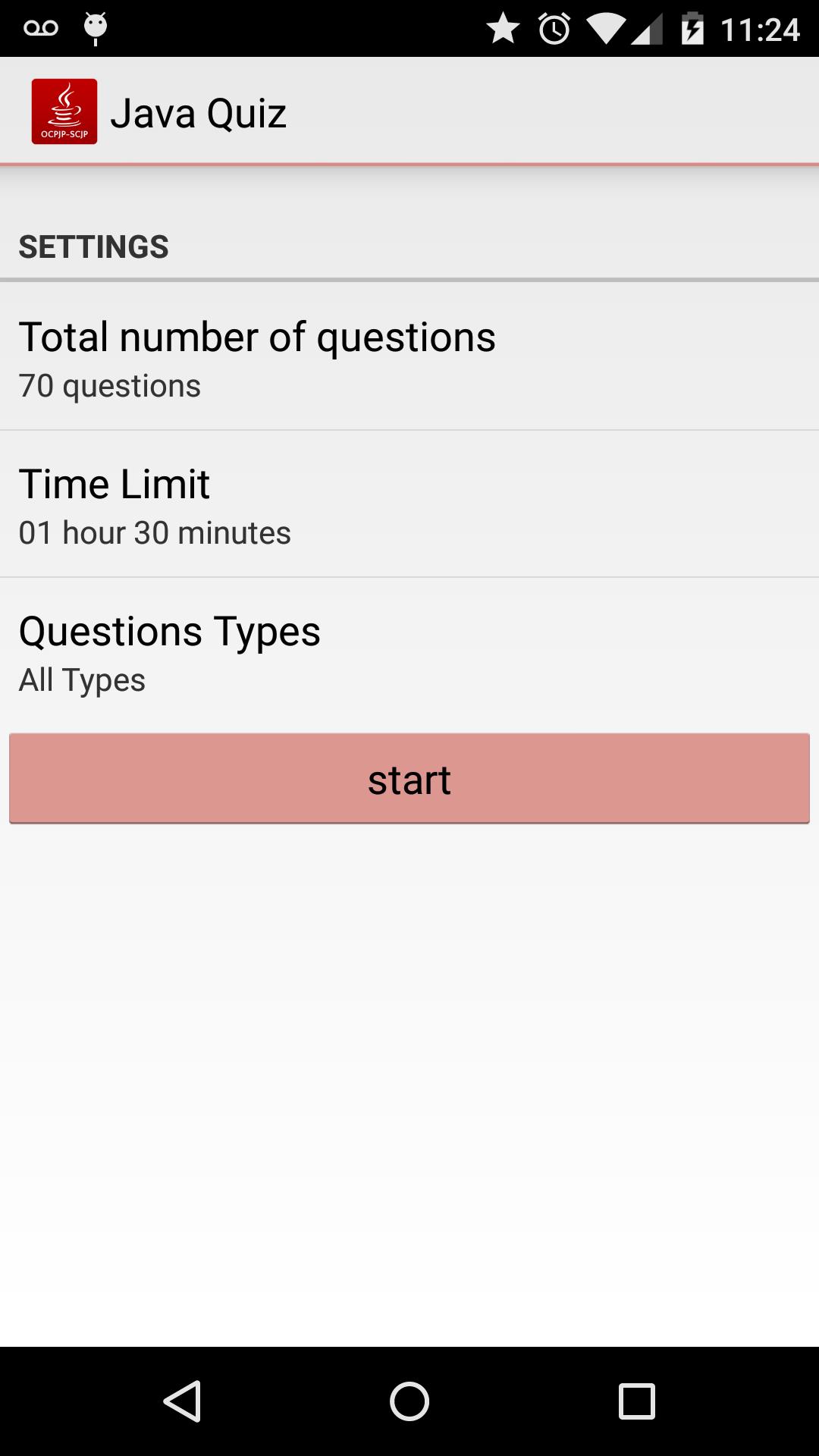 Java Practice Exam