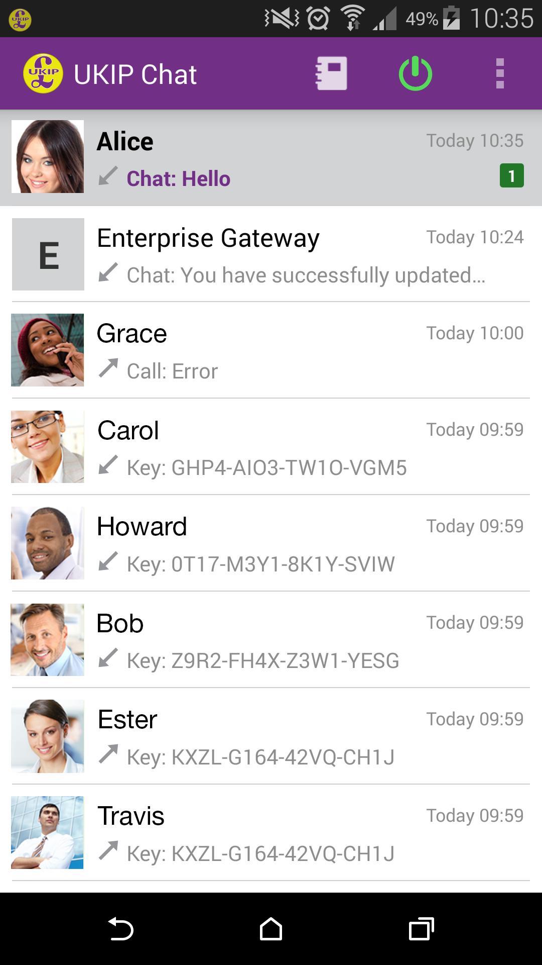 UKIP Secure Chat