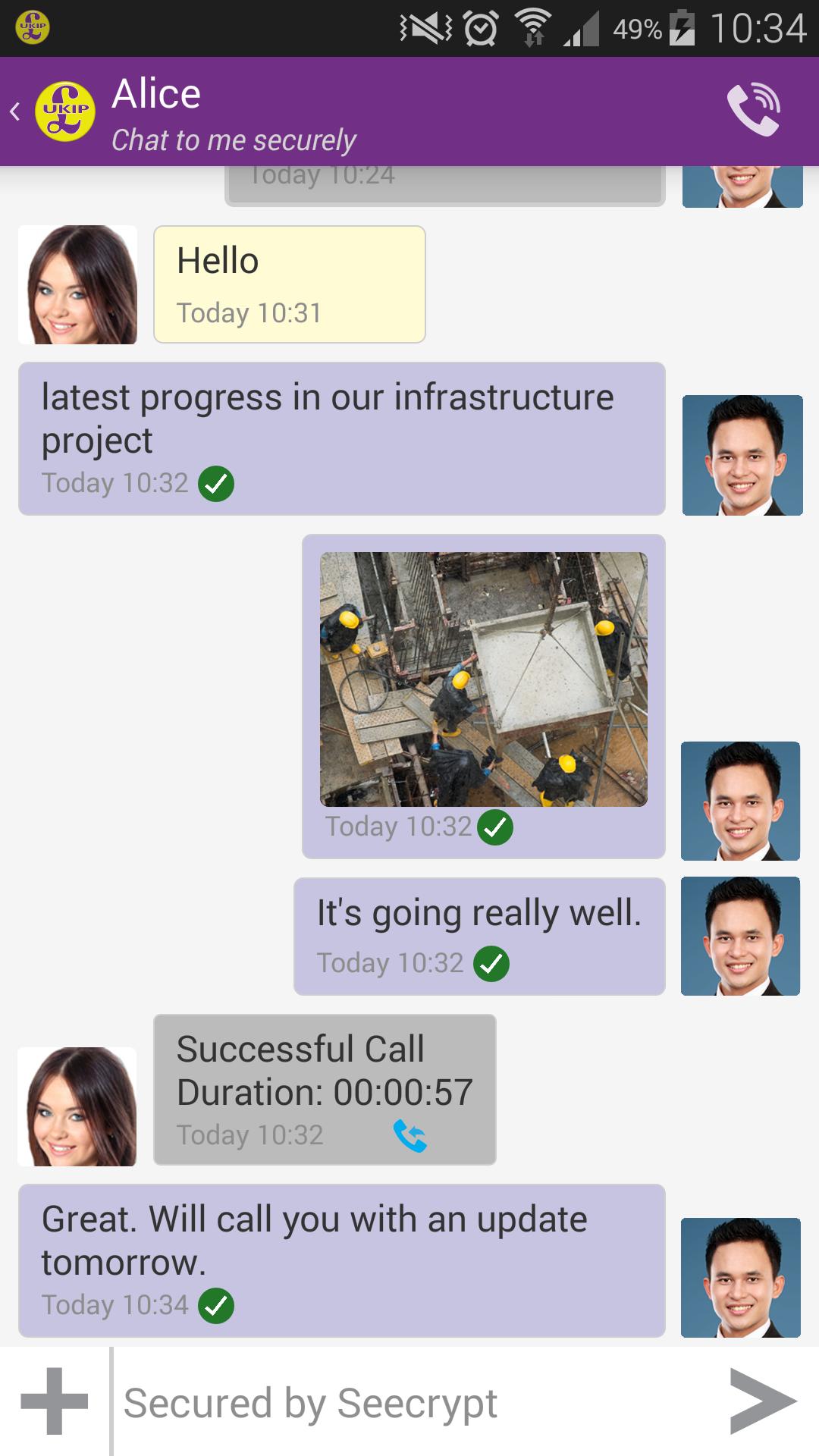 UKIP Secure Chat
