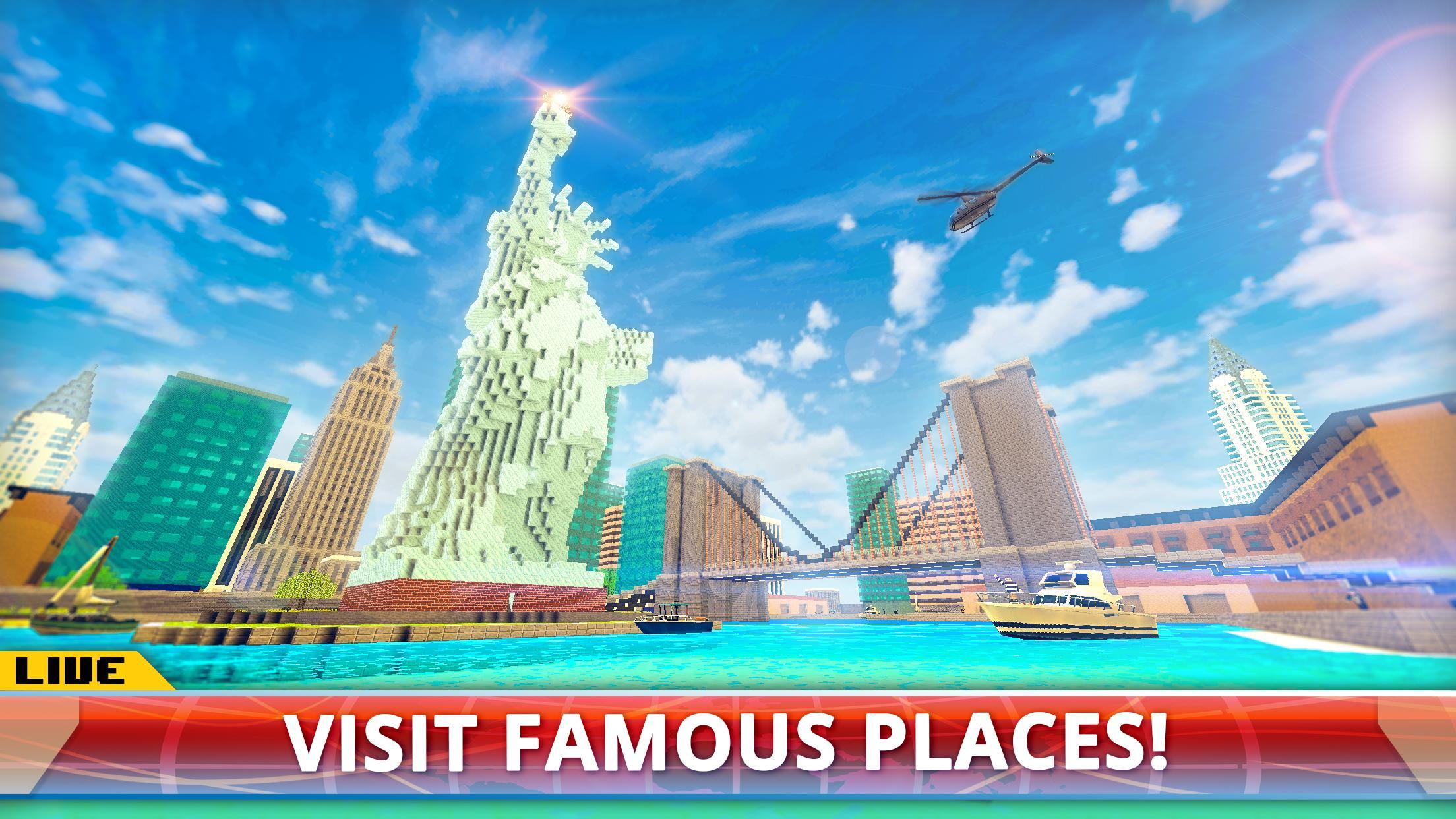 New York City Craft: Blocky NYC Building Game 3D