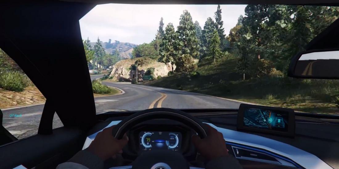 Driving BMW Simulator i8