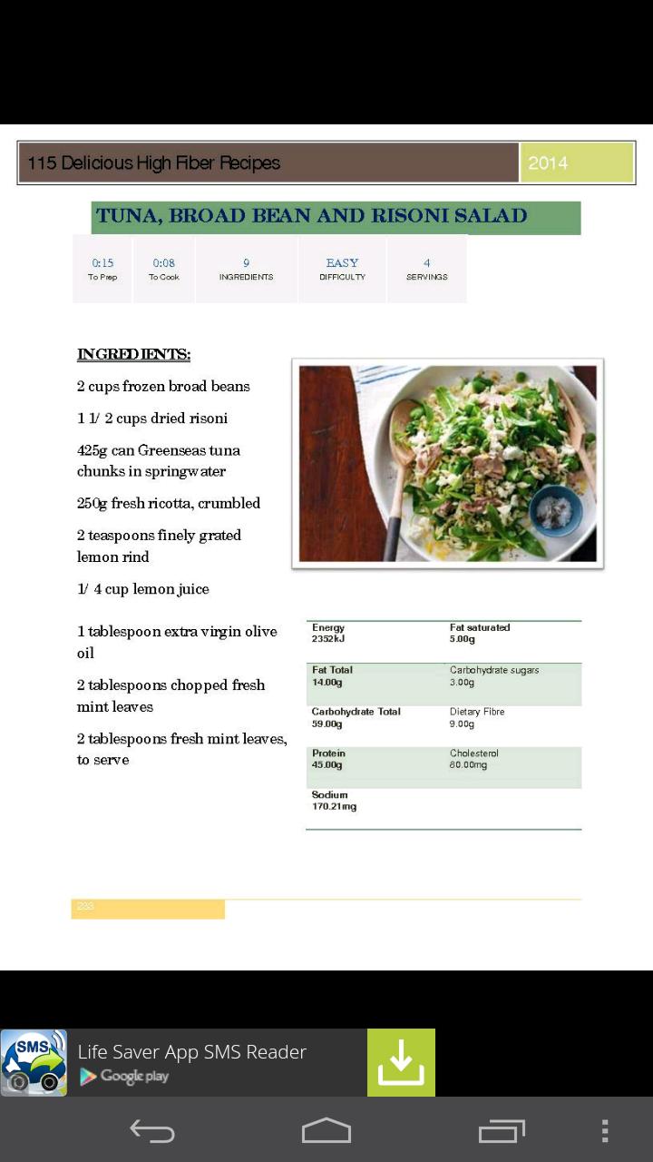 115 High Fiber Recipes