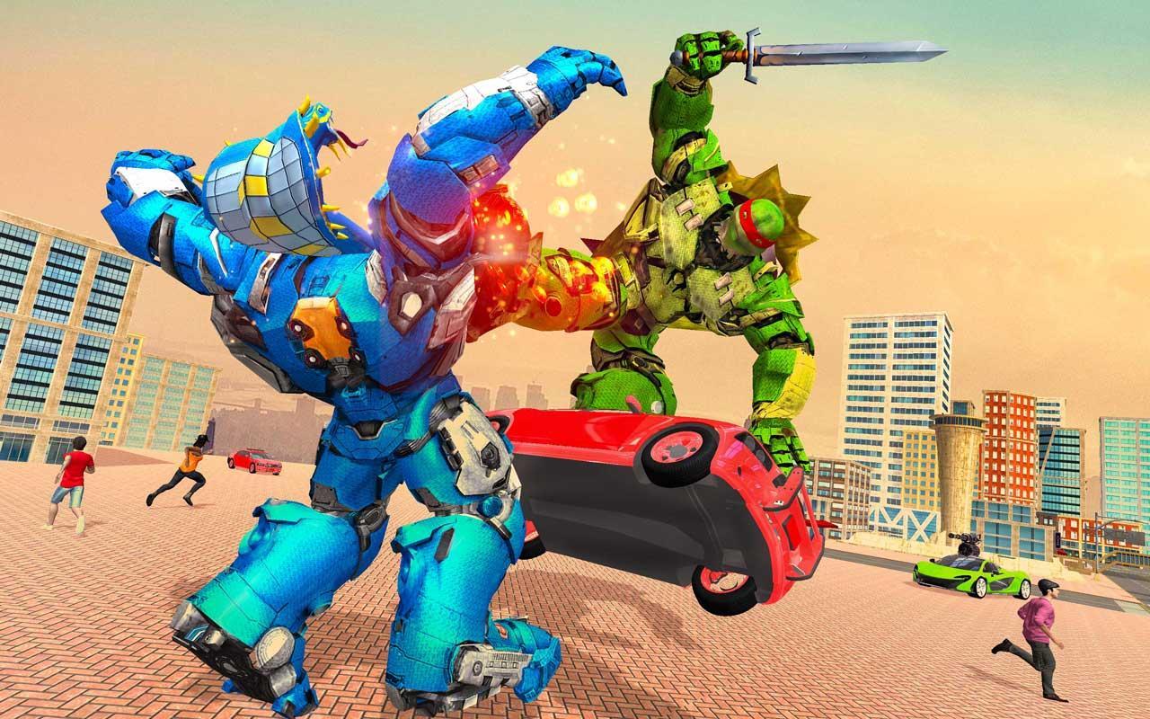 US Army Turtles Transform Robot Hero