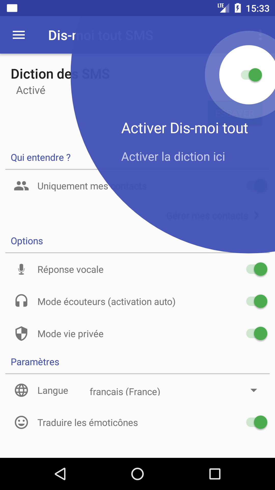 Dis-moi tout SMS