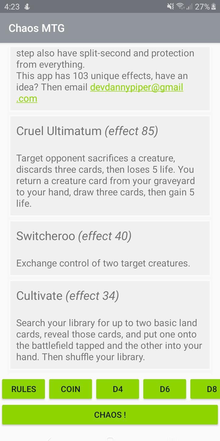 Chaos MTG