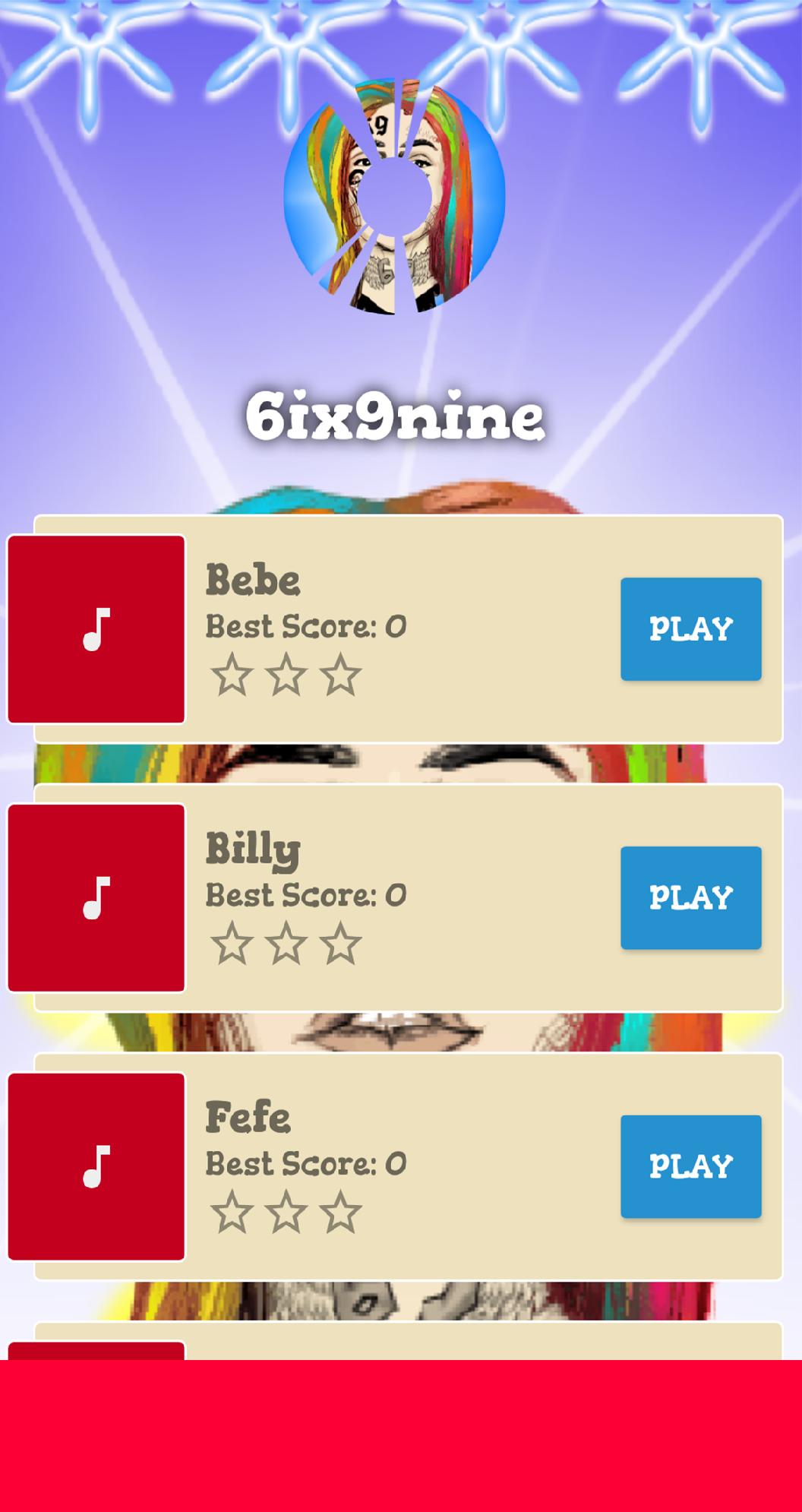 6IX9INE Piano Game