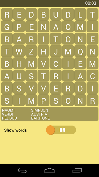 Educational Word Search Game