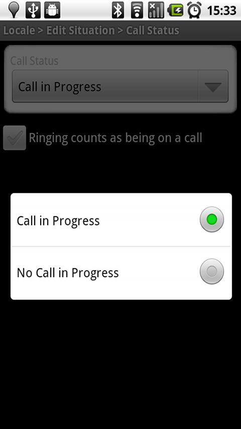 Locale Call Status Plug-In