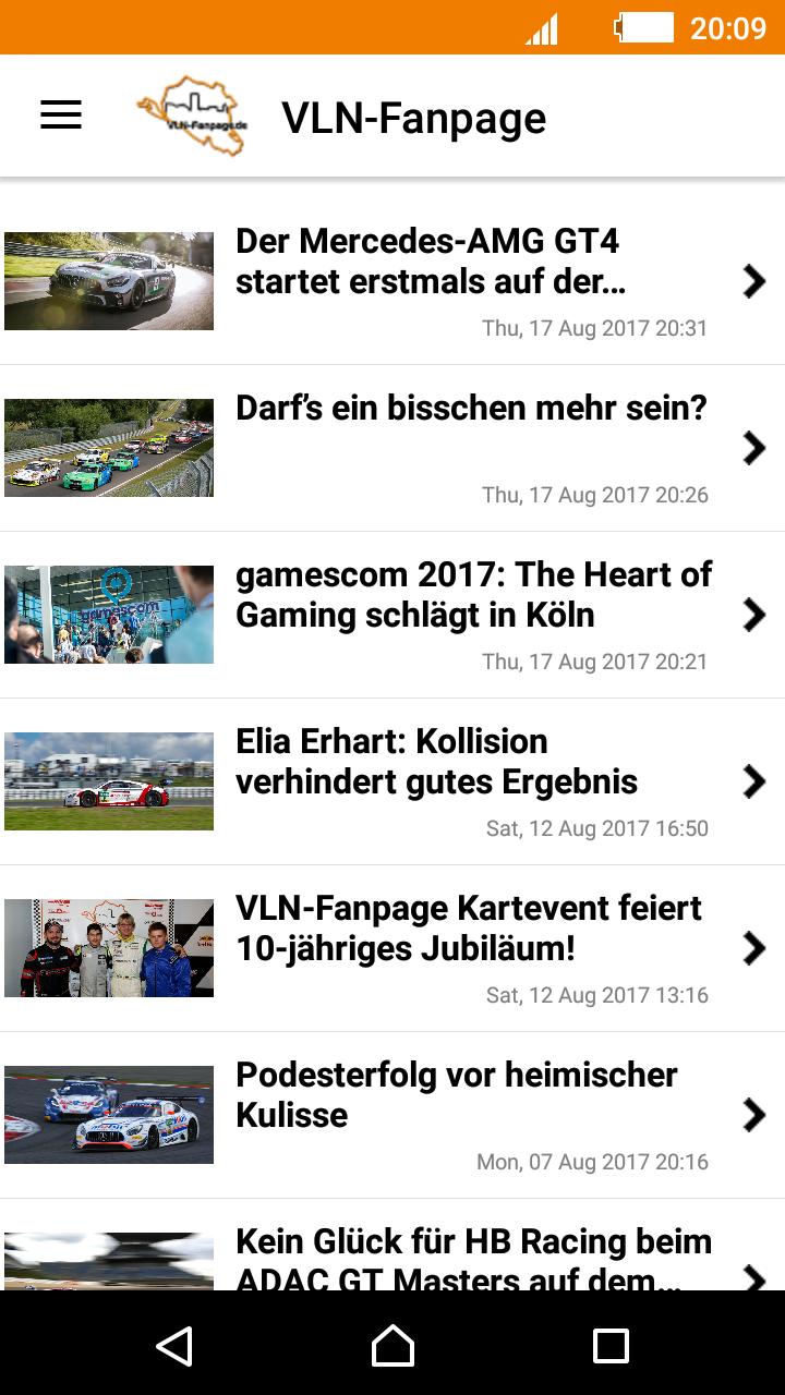 VLN-Fanpage News