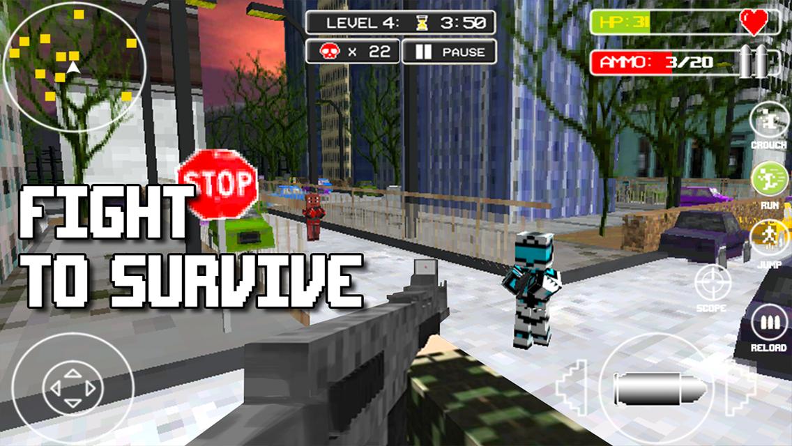Block Gun 3D Battle Royale