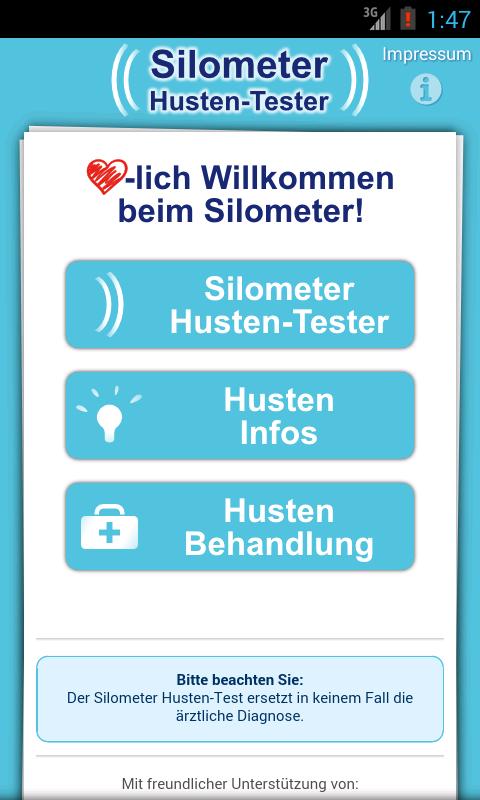 Silometer Husten-Tester