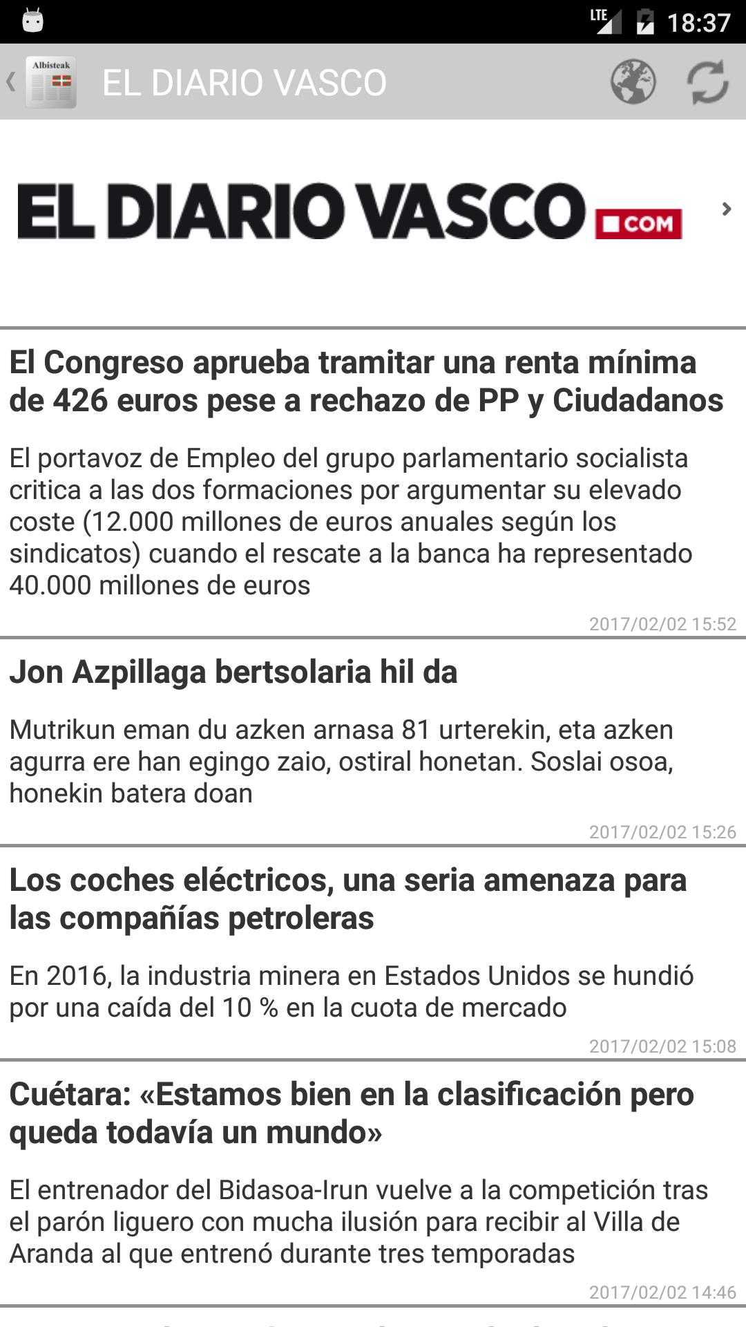 Euskal egunkariak