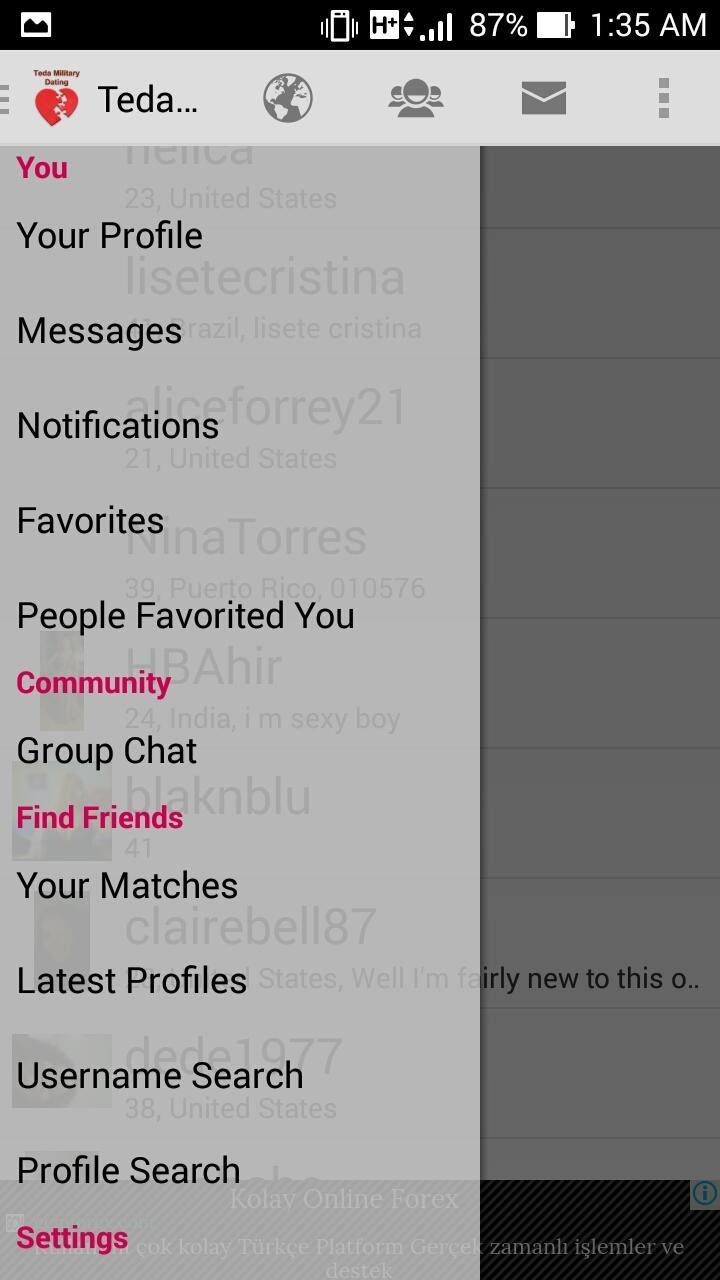 Teda Military Dating & Love