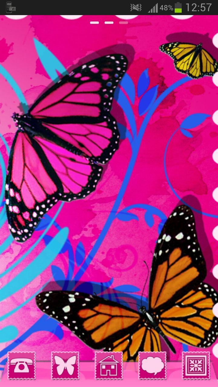 Theme Butterflies GO Launcher