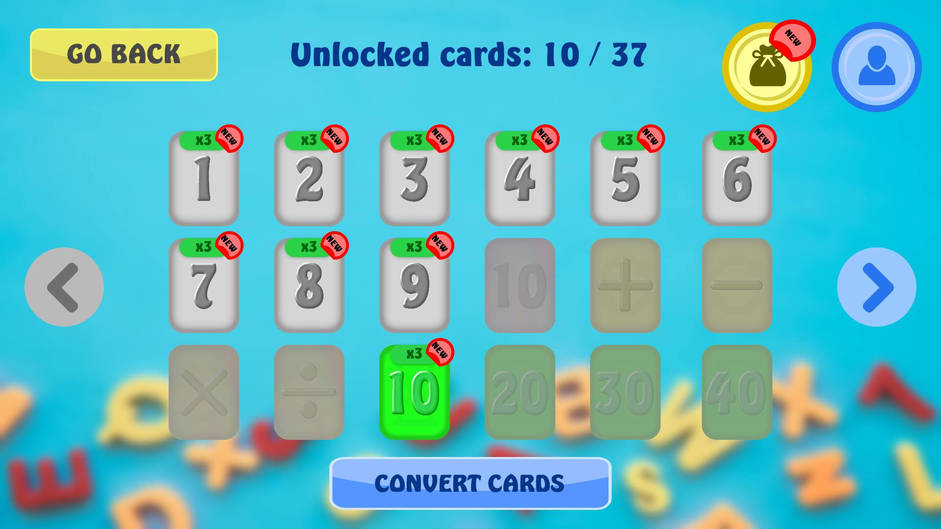 Numbers & Cards