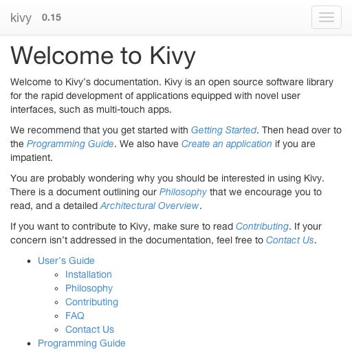 kivy doc