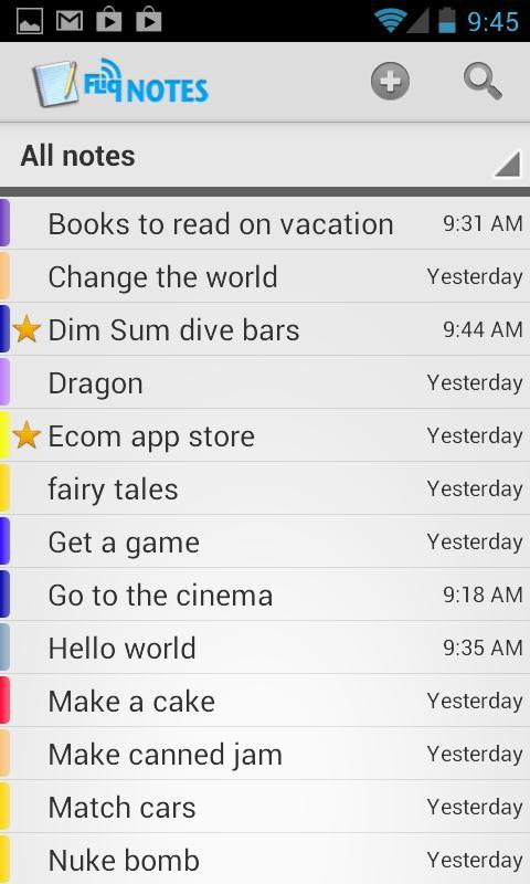 Fliq Notes Notepad