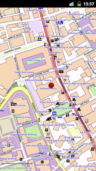 Edinburgh Offline City Map