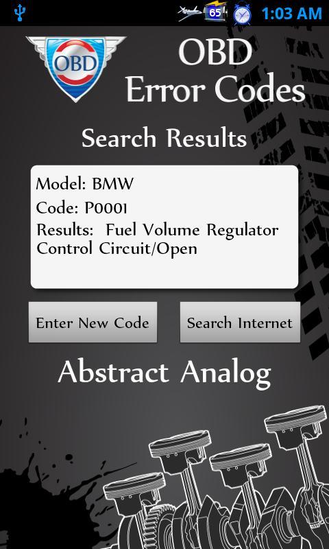 OBD Error Codes
