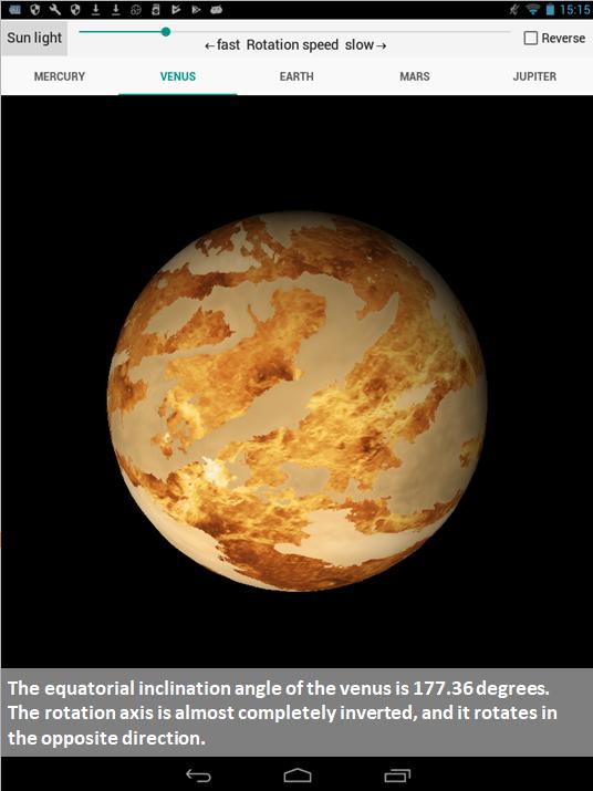 Planet rotation
