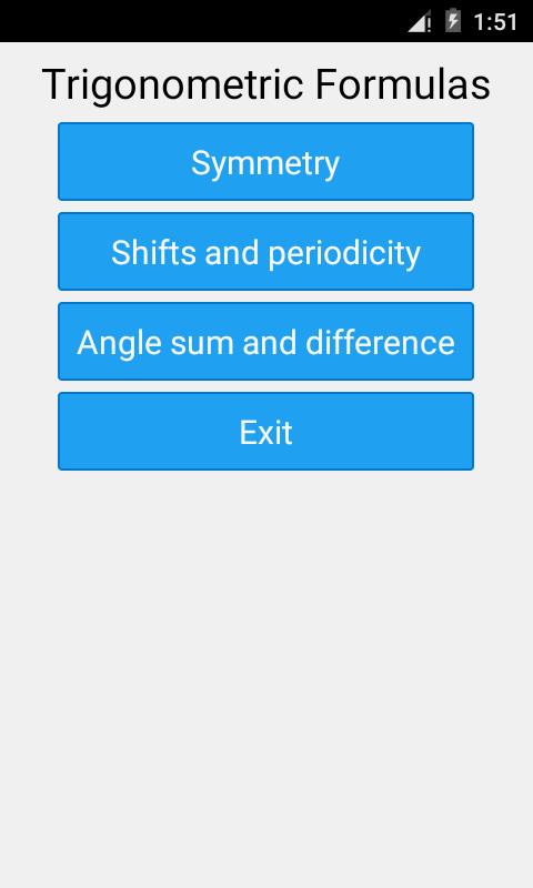Trigonometric Formulas