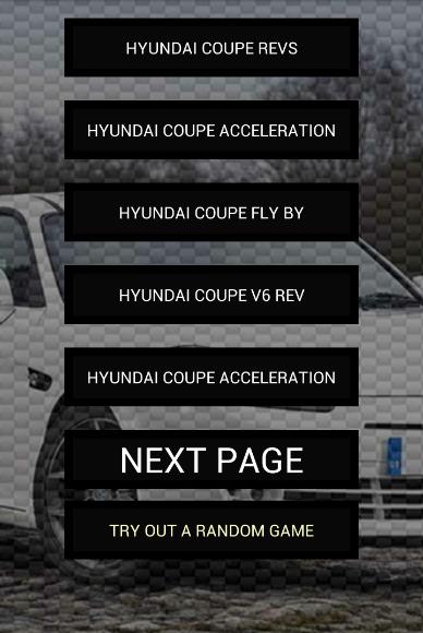 Engine sounds of Coupe